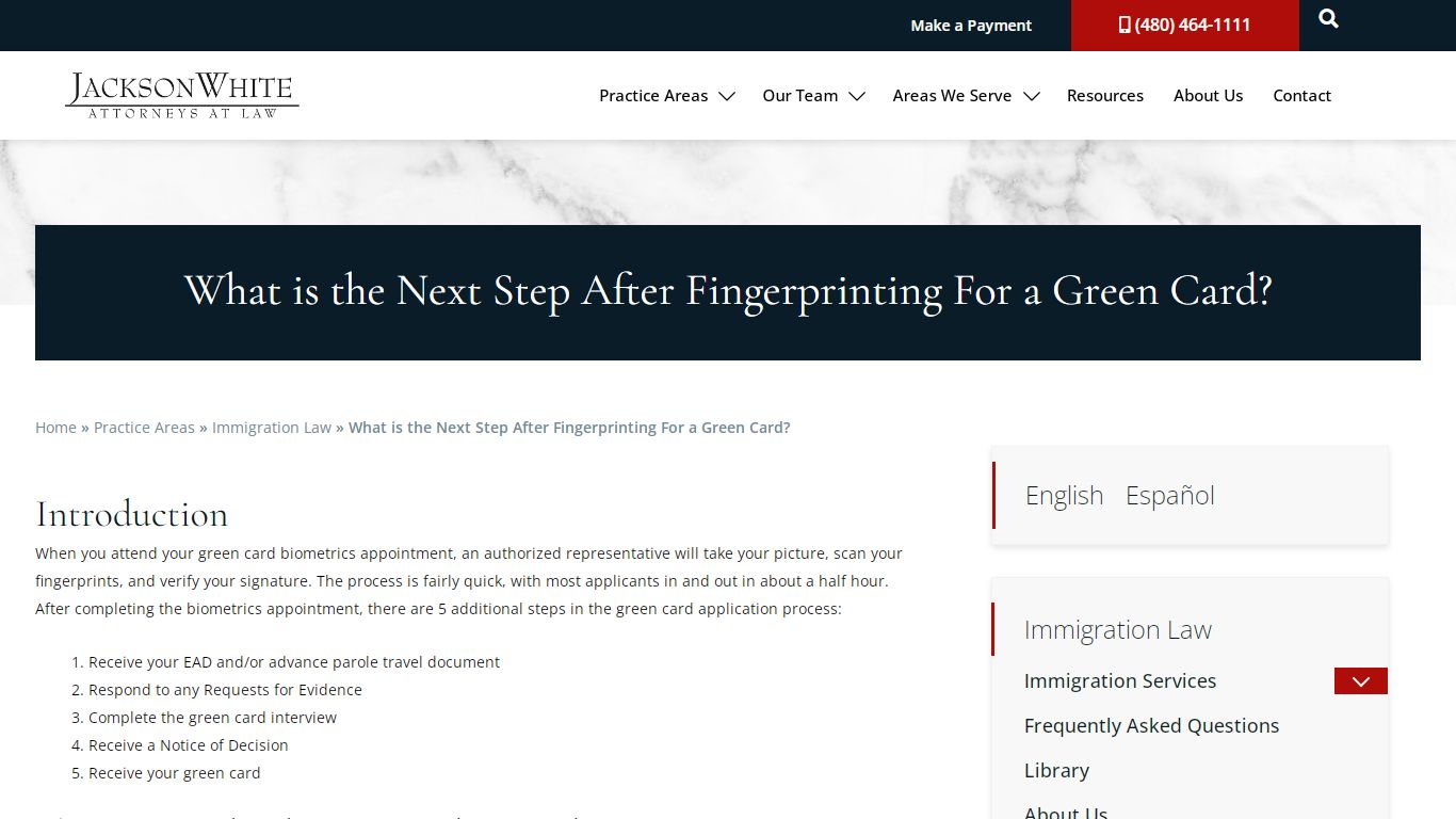 What is the Next Step After Fingerprinting For a Green Card?